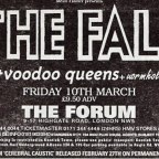 Friday,  10 March, 1995 –  The Forum, London, England